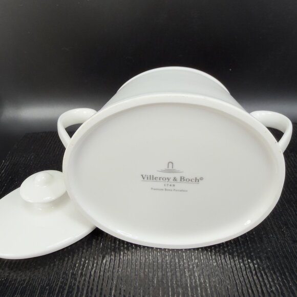 Villeroy & Boch 1748 Premium Bone China Sugar Bowl Container W Lid Porcelain VTG - Picture 5 of 10